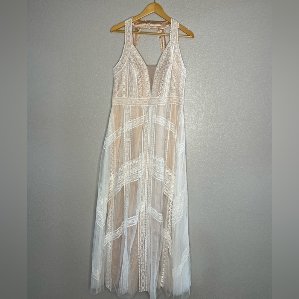 NWT Whimsy Boho Maxi Bridal Dress Size 14 - Picture 12 of 16